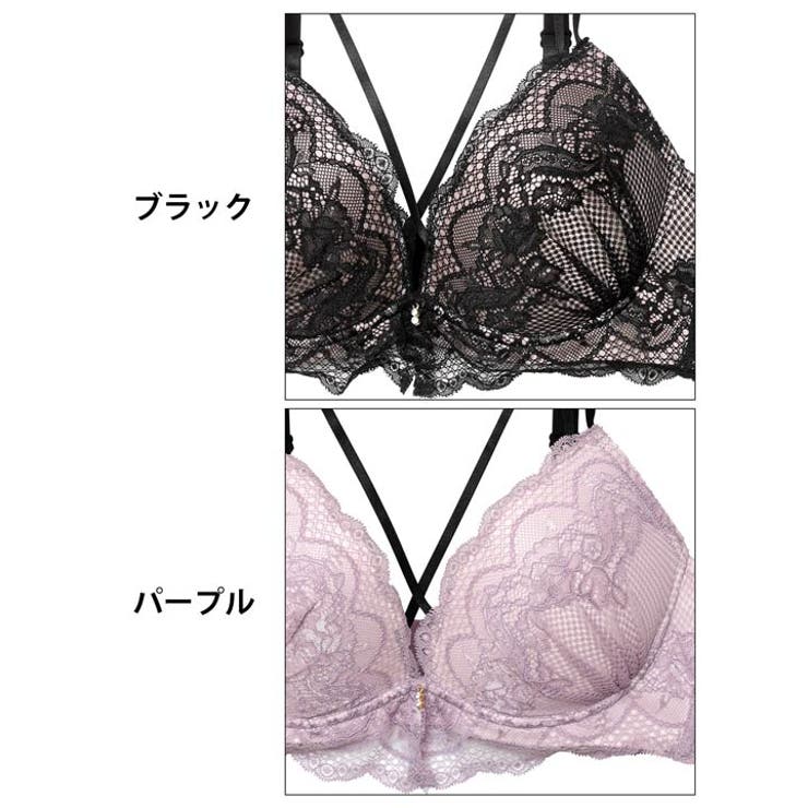  ロマンティックスカラップコードブラジャー&バック透けフルバックショーツ | Dazzy | 詳細画像11 