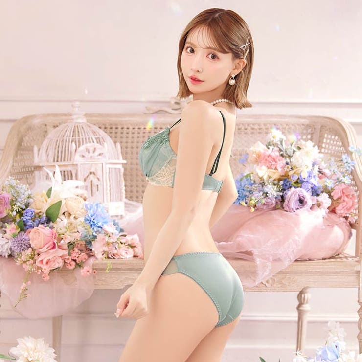 [三上悠亜着用] ボタニカルチュールレーシィブラジャー&フルバックショーツ | Dazzy | 詳細画像7 