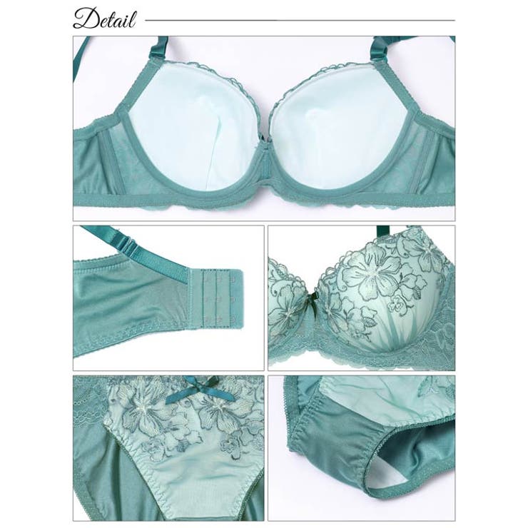 [三上悠亜着用] [EFサイズ] リュミエールブロッサム脇高ブラジャー&フルバッ… | Dazzy | 詳細画像10 