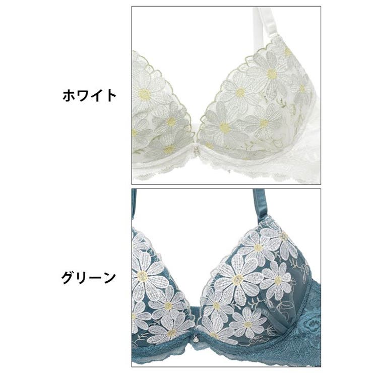 エマーブルマーガレットフラワーブラジャー&フルバックショーツ | Dazzy | 詳細画像11 