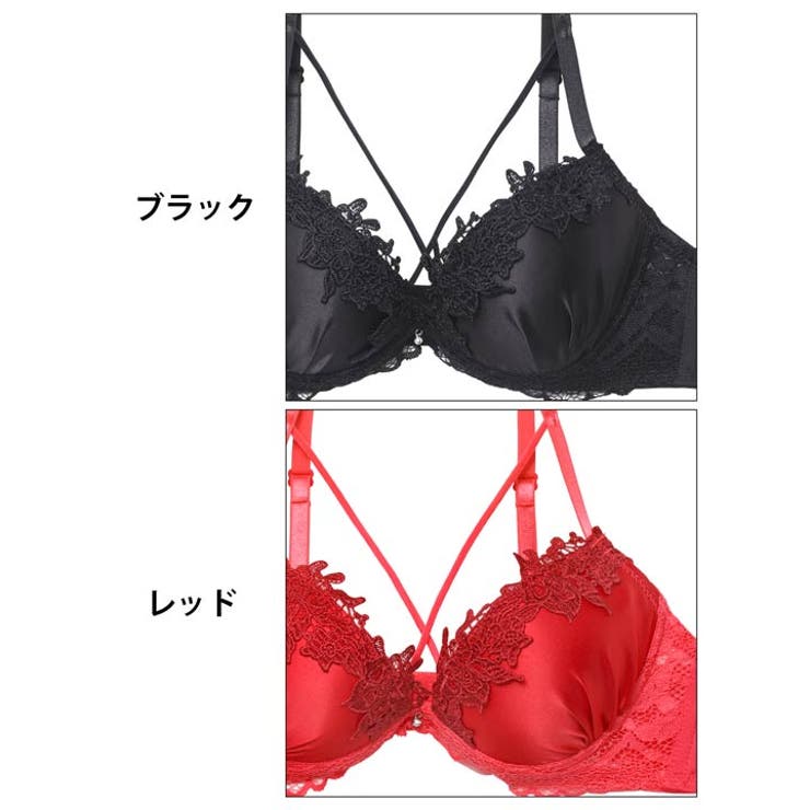 [3点セット] フラワーケミカルレースコードブラジャー&フルバック&Tバックショ… | Dazzy | 詳細画像10 