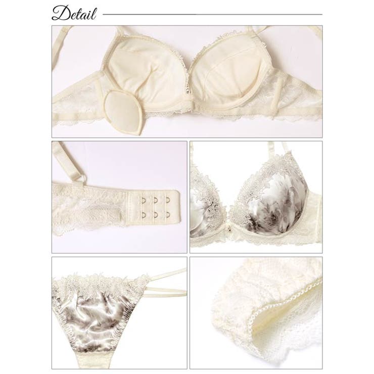 ケミカルミスティーフラワーブラジャー&バック透けTバックショーツ | Dazzy | 詳細画像10 