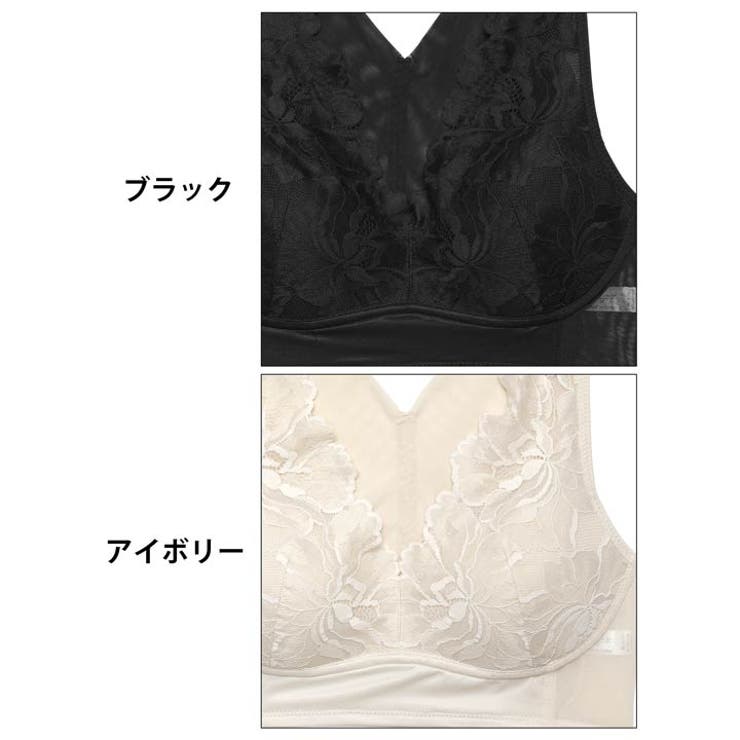 [補正下着] [背骨補正] ラグジュアリーフラワー背筋サポートハーフトップブラジ… | Dazzy | 詳細画像11 