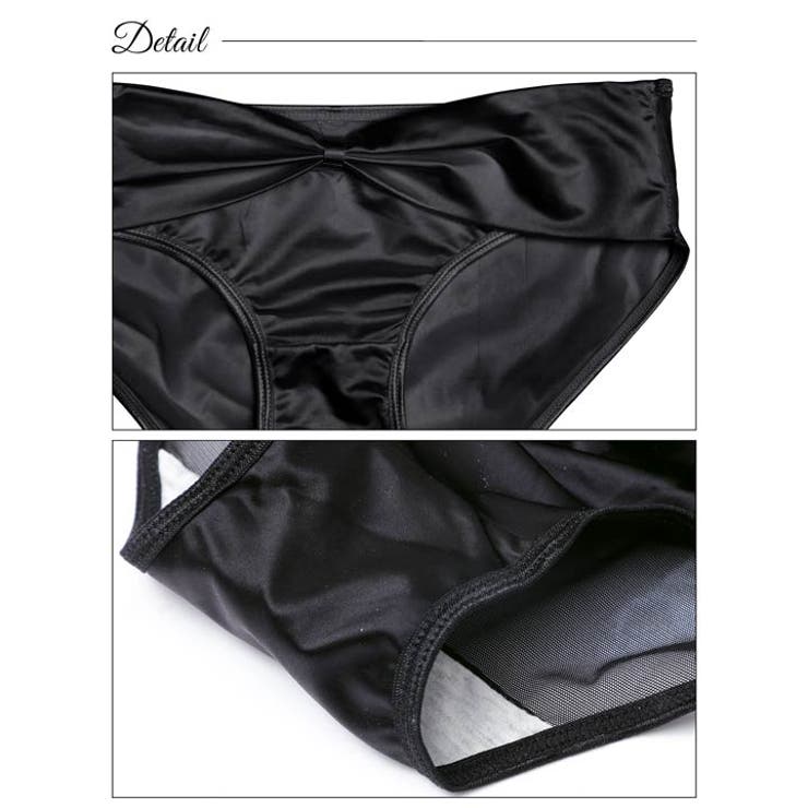 リボンデザインシースルーフルバックショーツ単品 | Dazzy | 詳細画像8 