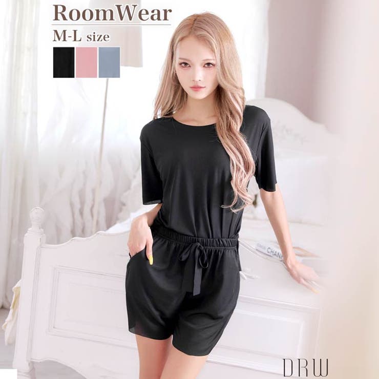 冷感リラックス半袖トップス&ショートパンツルームウェア | Dazzy | 詳細画像1 