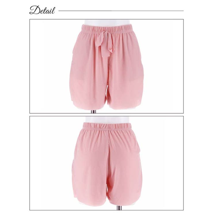 冷感リラックス半袖トップス&ショートパンツルームウェア | Dazzy | 詳細画像9 