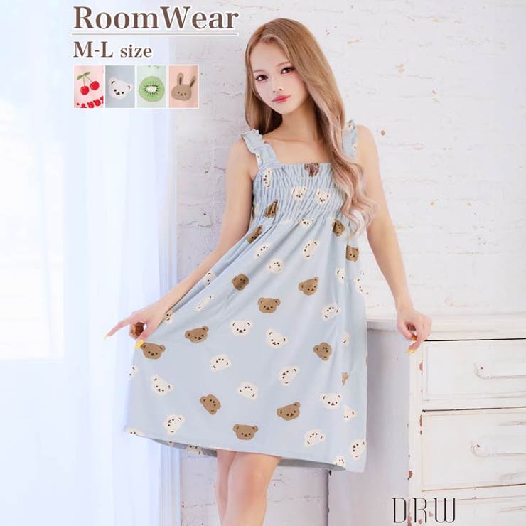 ファンシープリントノースリーブワンピースルームウェア | Dazzy | 詳細画像6 