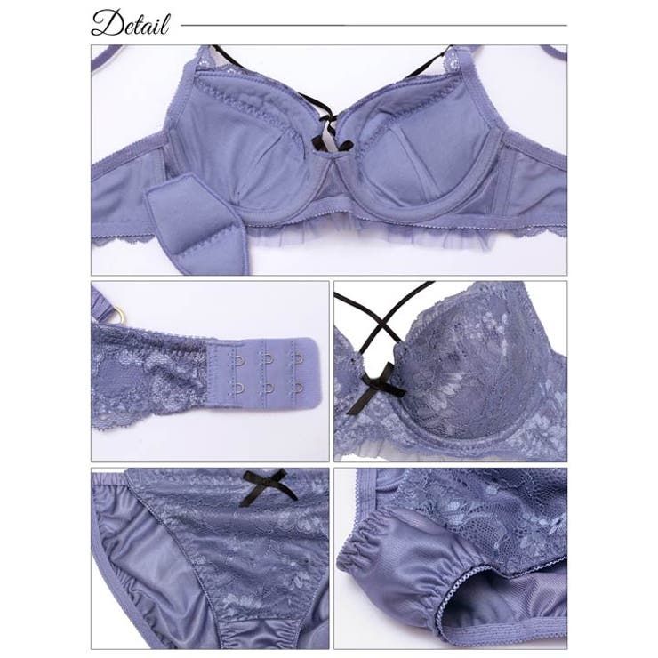 レーシィロマンスコードブラジャー&フルバックショーツ | Dazzy | 詳細画像10 