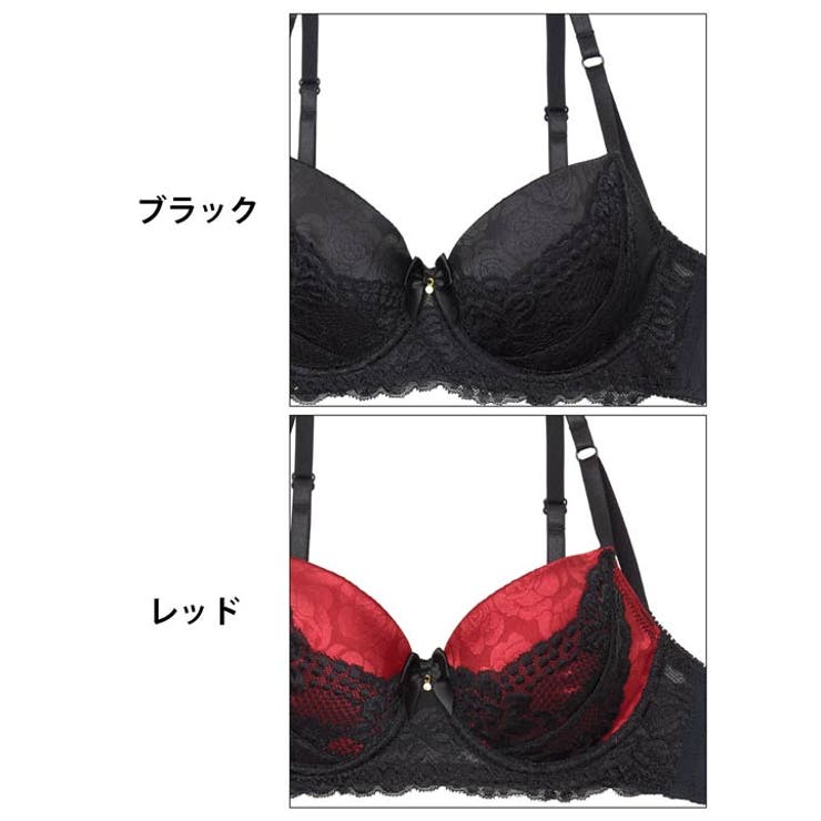 [かとゆり着用] [EFサイズ] ラグジュアリーサテンローズ脇高ブラジャー&フル… | Dazzy | 詳細画像11 