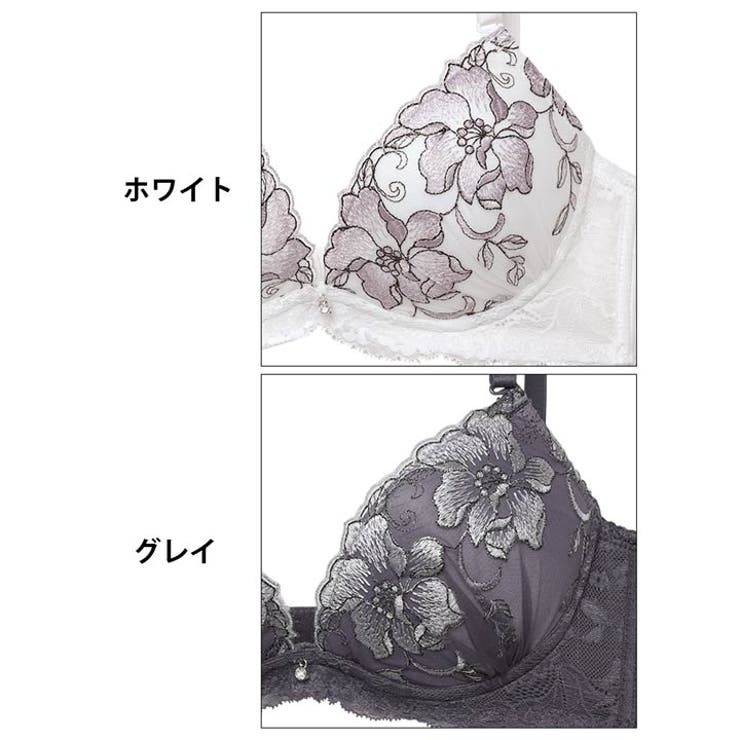 グレースリリーブルーム脇高ブラジャー&フルバックショーツ | Dazzy | 詳細画像11 