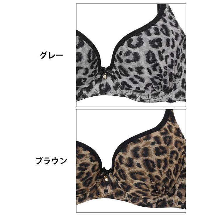 [EFサイズ] センシュアルレオパードレース脇高ブラジャー&フルバックショーツ | Dazzy | 詳細画像11 