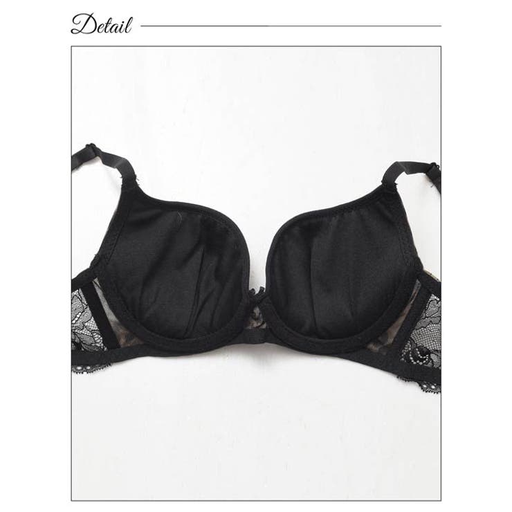 [EFサイズ] センシュアルレオパードレース脇高ブラジャー&フルバックショーツ | Dazzy | 詳細画像9 