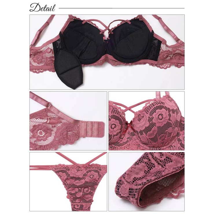 [三上悠亜着用] ローズレーシィストリング脇高ブラジャー&バック透けTバックショ… | Dazzy | 詳細画像10 