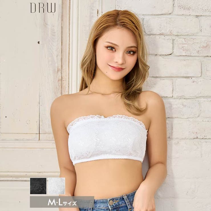 フラワーオールレースチューブブラジャー単品 | Dazzy | 詳細画像5 