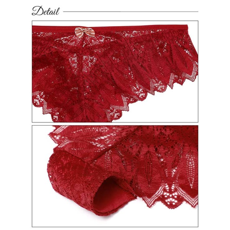 レーシィリボンクロスコードハーフバックショーツ単品 | Dazzy | 詳細画像8 