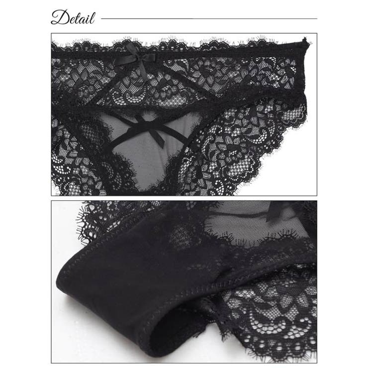 ドラマティックレースアップリボンフルバックショーツ単品 | Dazzy | 詳細画像7 
