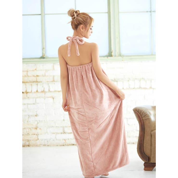 もこもこホルターネック着るバスタオル | Dazzy | 詳細画像4 