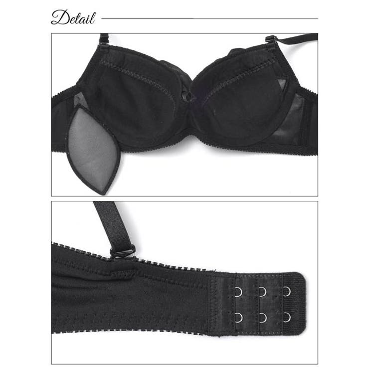 ナチュラルガーリーフリルブラジャー&フルバックショーツ | Dazzy | 詳細画像9