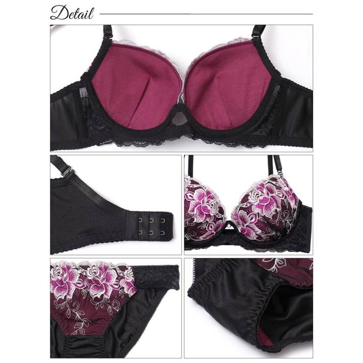 マーベラスレディフラワー脇高ブラジャー&バック透けフルバックショーツ [三上悠亜… | Dazzy | 詳細画像10 