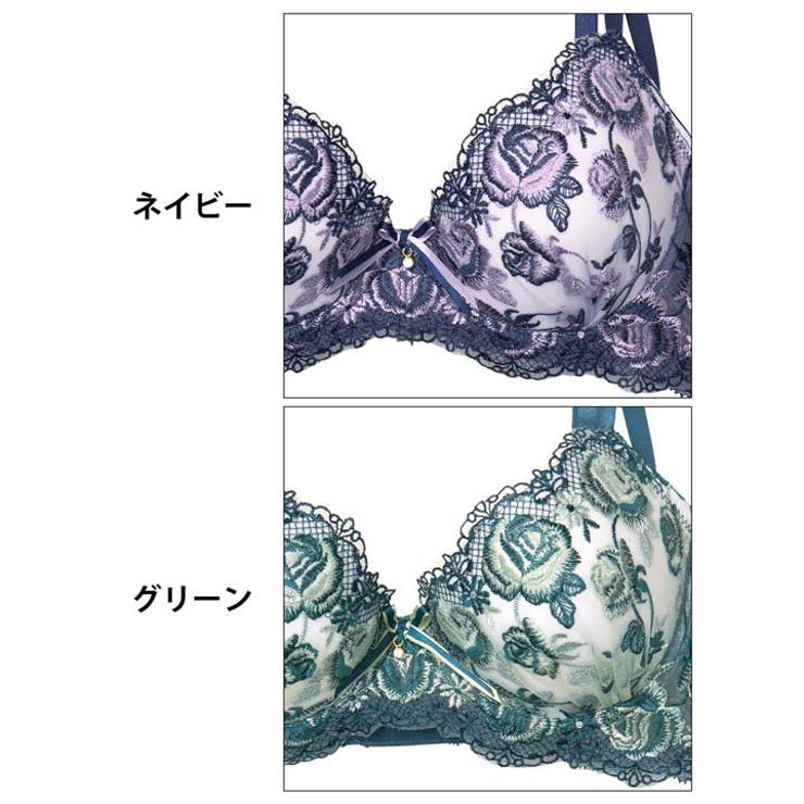   グロリアスローズガーデン脇高ブラジャー&フルバックショーツ | Dazzy | 詳細画像11 