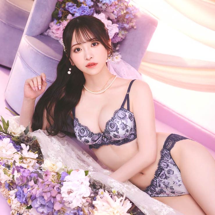   グロリアスローズガーデン脇高ブラジャー&フルバックショーツ | Dazzy | 詳細画像5 