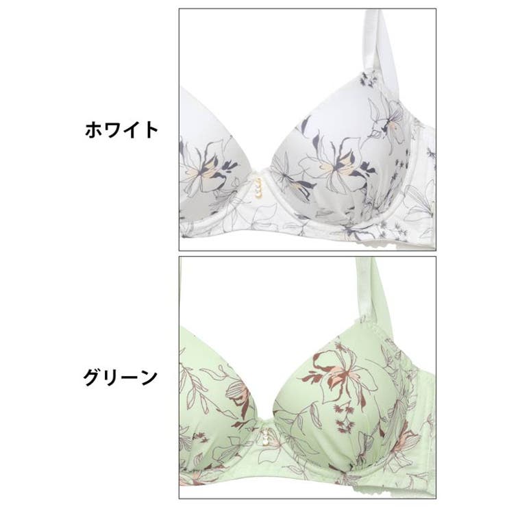 メロウボタニカルフラワー脇高ブラジャー&フルバックショーツ | Dazzy | 詳細画像11 