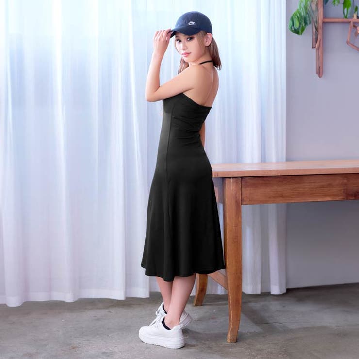 ★citybreeze★ホルターネック ワンピース セクシー ホルターネック ワンピース 背中見せ vi-259