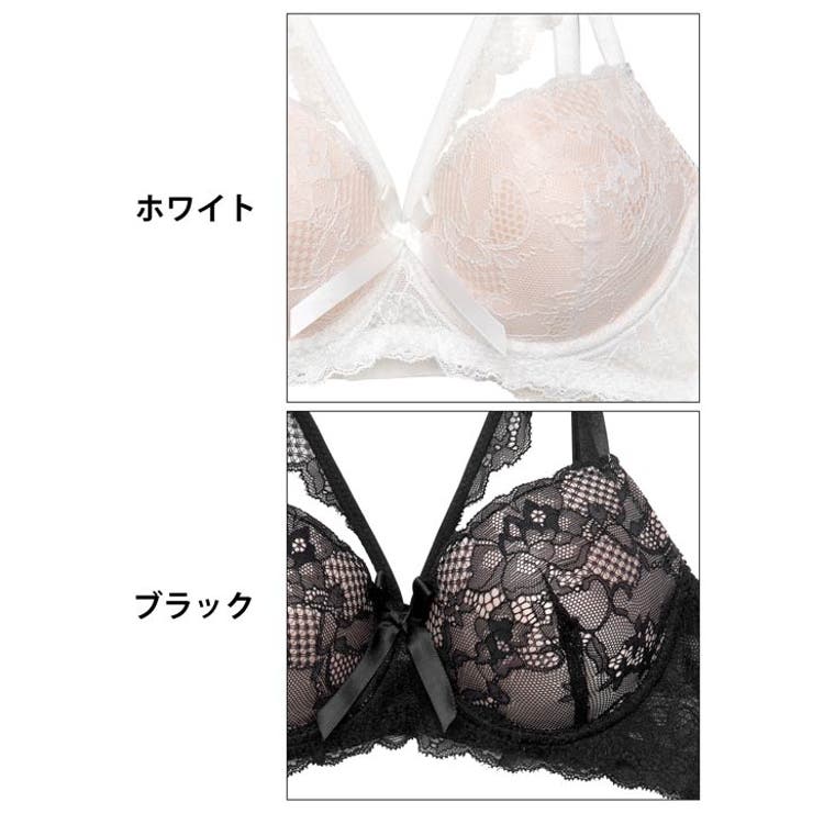 EFサイズ] ラディアントコードレース脇高ブラジャー&バック透けTバック