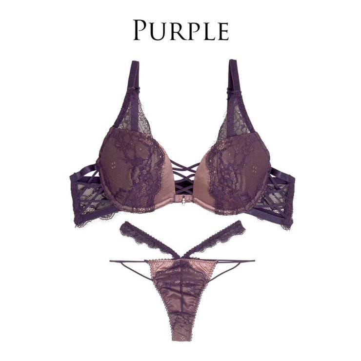 [A～Gサイズ 選べるショーツタイプ] スモーキーレースコードブラジャー&バック… | Dazzy | 詳細画像14 