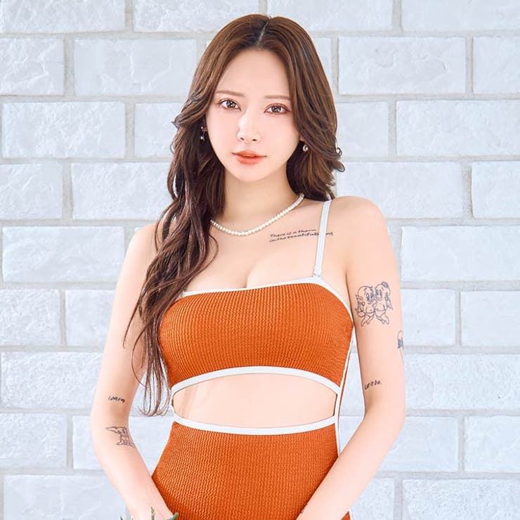 パイピングカットバンドゥワンピース 水着【dazzy beach | Dazzy | 詳細画像3 