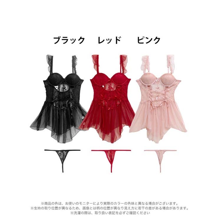 スピンドルコルセットレースベビードール | Dazzy | 詳細画像7 