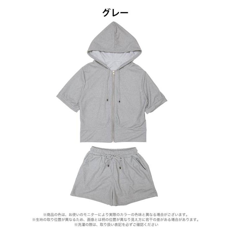 STONE グレー 長袖パーカーショートパンツ NBA（エヌビーエー）の「NBA