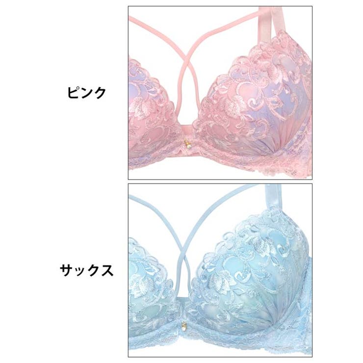 マーブルクロスアイビーブラジャー&バック透けフルバックショーツ | Dazzy | 詳細画像11 