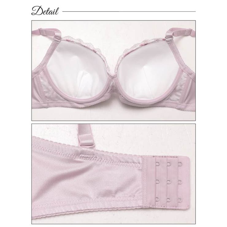 [EFサイズ] ブロッサムシフォンベールブラジャー&フルバックショーツ | Dazzy | 詳細画像9 