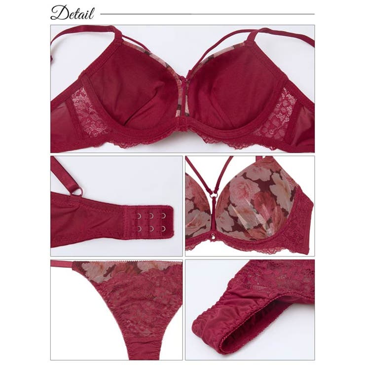 ミラージュコードローズブラジャー&Tバックショーツ | Dazzy | 詳細画像10 