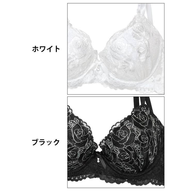[EFサイズ] エレガントモダンローズ脇高ブラジャー&フルバックショーツ | Dazzy | 詳細画像11 