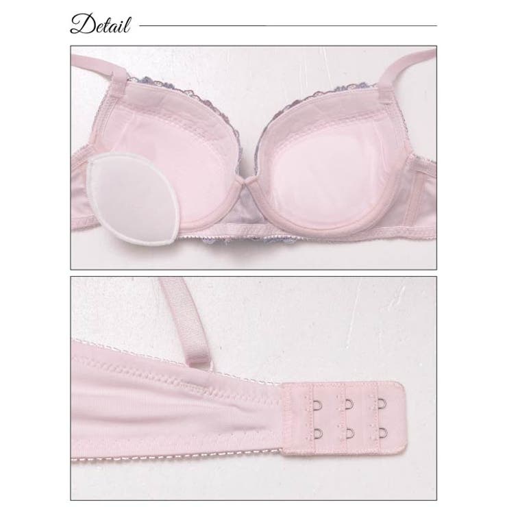 ダスティパステルフルールブラジャー&フルバックショーツ | Dazzy | 詳細画像9 