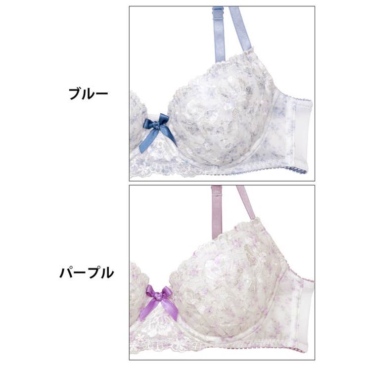 ダスティー水彩ローズブラジャー&フルバックショーツ | Dazzy | 詳細画像11 