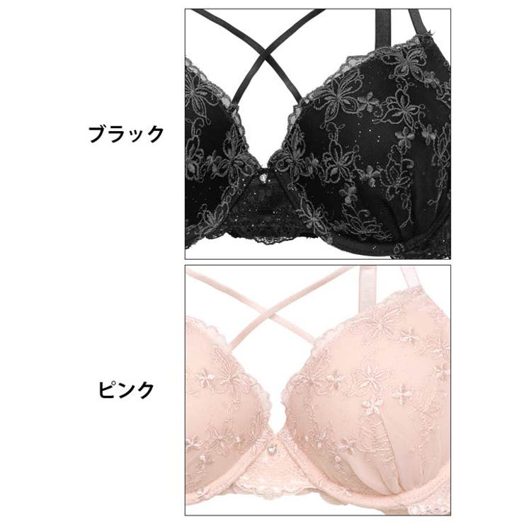 メルティパピヨンコードブラジャー&バック透けフルバックショーツ | Dazzy | 詳細画像11 