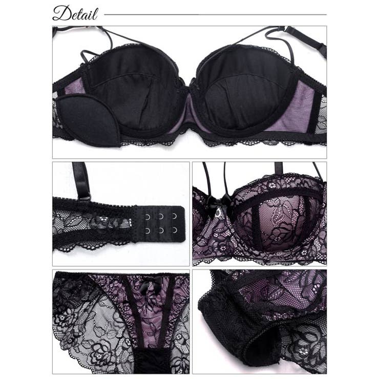 [EFサイズ] マジェスティックシアーレーシィブラジャー&バック透けフルバックシ… | Dazzy | 詳細画像10 