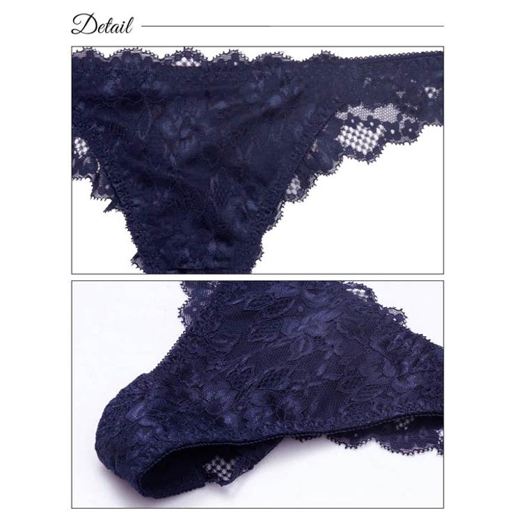 フラワースカラップレーシィバック透けTバックショーツ単品 | Dazzy | 詳細画像9 