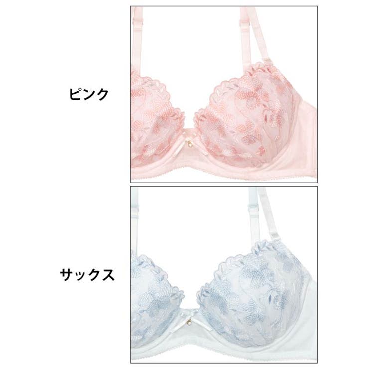 パステルフェミニンブルームブラジャー&フルバックショーツ | Dazzy | 詳細画像11 