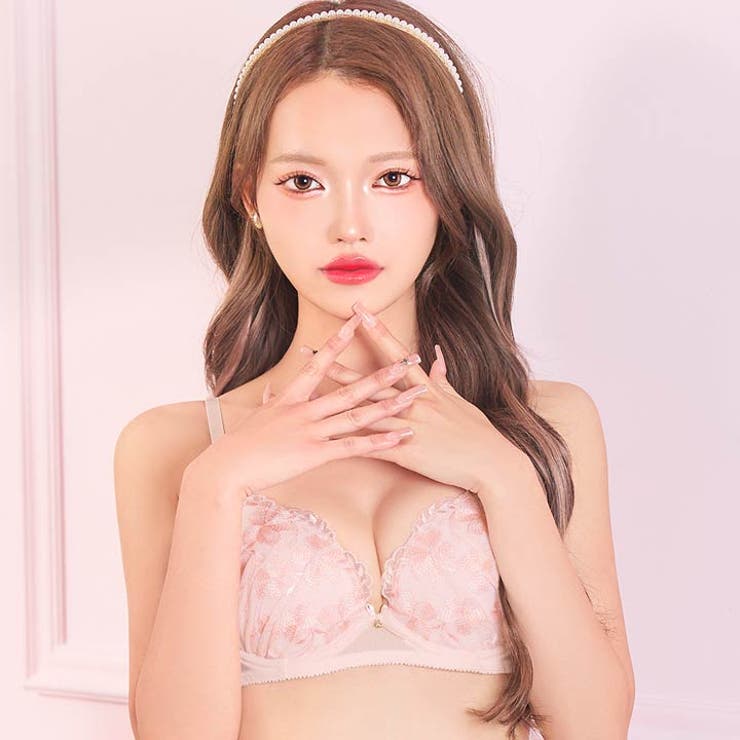 パステルフェミニンブルームブラジャー&フルバックショーツ | Dazzy | 詳細画像3 