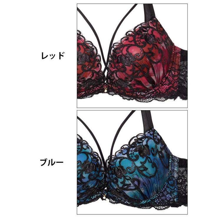 ルミナスアイビーコード脇高ブラジャー&バック透けTバックショーツ | Dazzy | 詳細画像11 