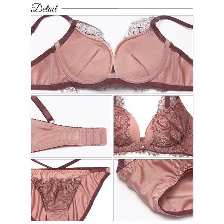 クラシックレーシーサテンブラジャー&フルバックショーツ [三上悠亜着用]  | Dazzy | 詳細画像10 