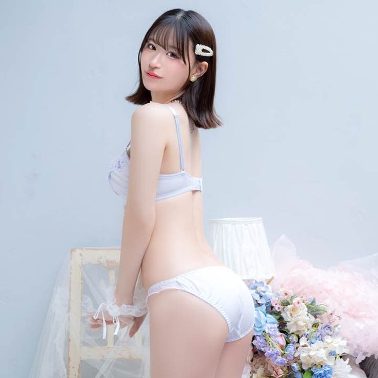 ミルキーバニーフリルブラジャー&フルバックショーツ | Dazzy | 詳細画像6 