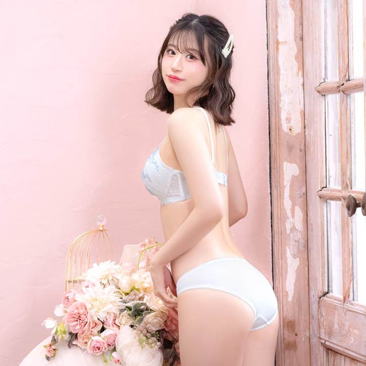 ガーリーマルチフルールブラジャー&フルバックショーツ | Dazzy | 詳細画像4 