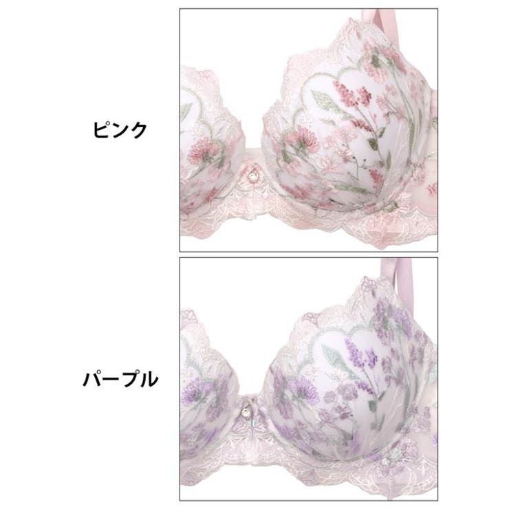 【EFサイズ】クラシックピュアブルーム脇高ブラジャー&フルバックショーツ | Dazzy | 詳細画像11 