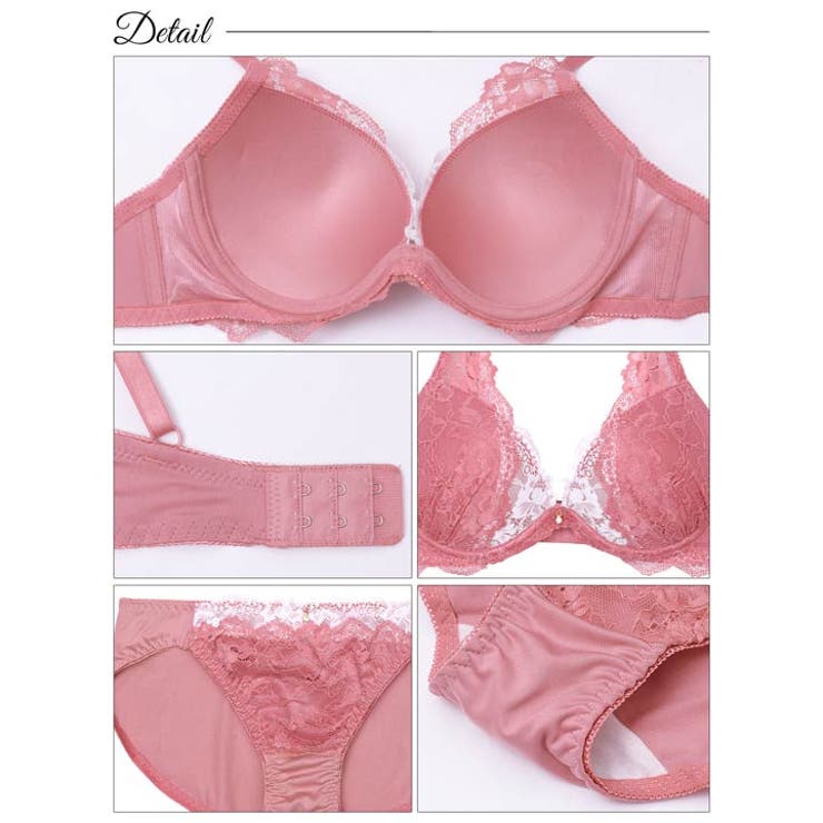 ナチュラルブルームレースブラジャー&フルバックショーツ | Dazzy | 詳細画像10 