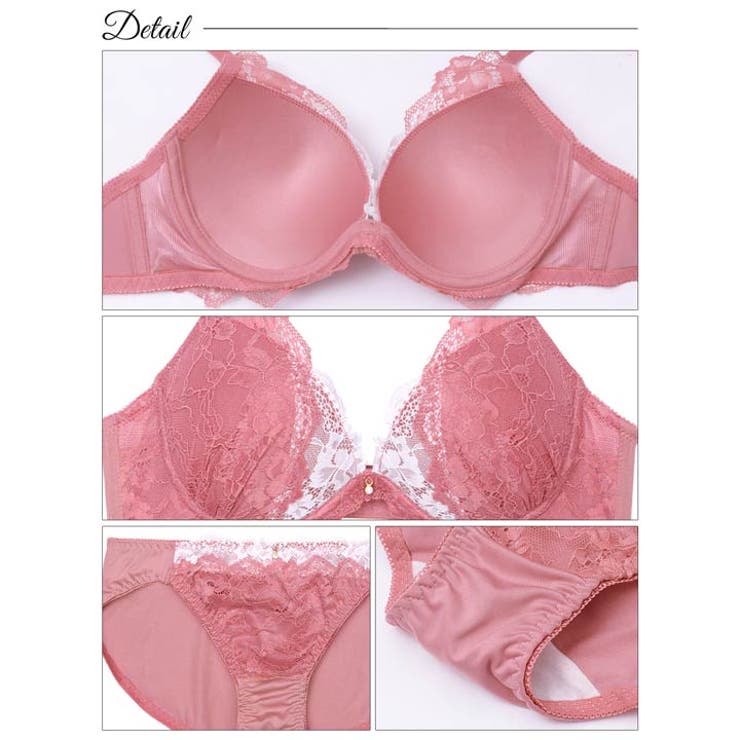 [GHIサイズ]ナチュラルブルームレースブラジャー&フルバックショーツ | Dazzy | 詳細画像10 